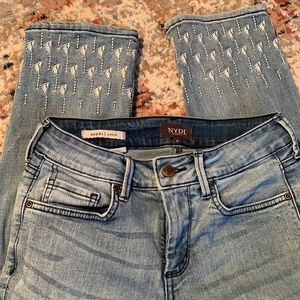 NYDJ embroidered Sheri jeans